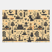 Halloween Geschenkpapier Set (Vorderseite)