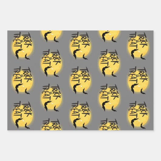 Halloween Geschenkpapier Set (Vorderseite)