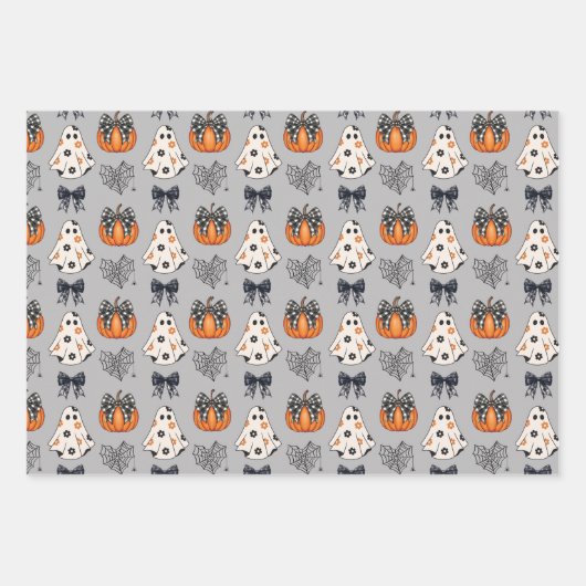 Halloween Geschenkpapier Set (Vorderseite)