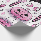 Halloween-Geschenkpapier, spukes Packpapier, Hexe Geschenkpapier (Ecke)