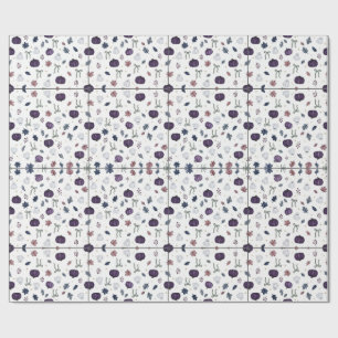 Halloween-Geschenkpapier, violetter Kürbisdruck, Geschenkpapier