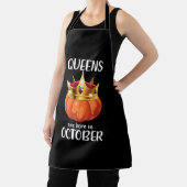 Halloween-Geschenkqueens sind im Oktober geboren Schürze (InSitu)