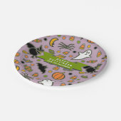 Halloween-Geschenksüßigkeiten Pappteller (Schrägansicht)
