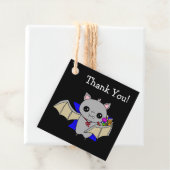 Halloween-Geschenktafel, Bat mit Kerze Geschenkanhänger (Beispiel)