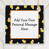 Halloween-Geschenktafel, Bat mit Kerze Geschenkanhänger (Rückseite)