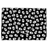 Halloween-Geschenktasche mit Skulpturen Muster Große Geschenktüte (Rückseite)