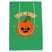 Halloween Geschenktüte Kürbistrick oder Trete (Rückseite)