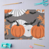 Halloween-Geschenkwrap: Fledermäuse & Kürbiskins Seidenpapier (Basteln)