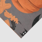 Halloween-Geschenkwrap: Fledermäuse & Kürbiskins Seidenpapier (Detail)