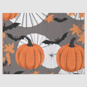 Halloween-Geschenkwrap: Fledermäuse & Kürbiskins Seidenpapier