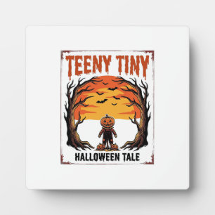Halloween-Geschichte Teeny Tiny Gruselige Vintage- Fotoplatte