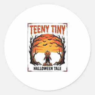 Halloween-Geschichte Teeny Tiny Gruselige Vintage- Runder Aufkleber