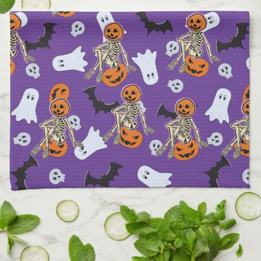 Halloween Geschirrtuch (Gefaltet)