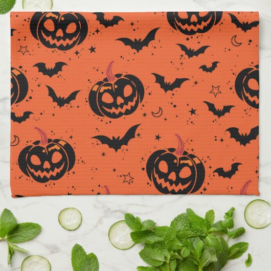 Halloween Geschirrtuch (Gefaltet)