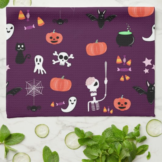 Halloween Geschirrtuch (Gefaltet)