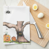 Halloween Geschirrtuch (Viertel Falte)