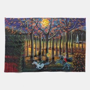 Halloween-Geschirrtücher "kopfloser Reiter " Handtuch