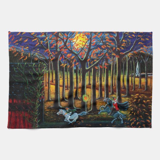 Halloween-Geschirrtücher "kopfloser Reiter " Handtuch (Horizontal)