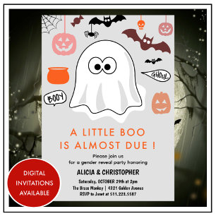 Halloween Geschlecht enthüllung Einladung Süßer Ge