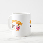 Halloween Geschlechter-Ritual Vampir oder Hexe Kaffeetasse (Vorderseite Links)