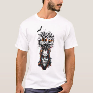 Halloween-Gesichtsgraffiti-Kunst für Familien Männ T-Shirt