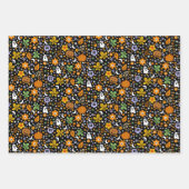 Halloween-Gespenst und Orangenkürbis Geschenkpapier Set (Vorderseite 3)