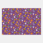 Halloween-Gespenst und Orangenkürbis Geschenkpapier Set (Vorderseite 2)
