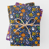 Halloween-Gespenst und Orangenkürbis Geschenkpapier Set (Beispiel)