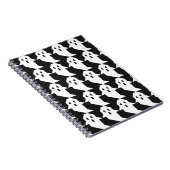 Halloween-Gespenster: geometrisch nahtloses Muster Notizblock (Rechte Seite)