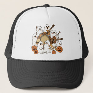 Halloween-Gespenster musikalischer Instrumente Truckerkappe