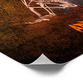 Halloween Gespenster und Skelett Personalisiert Poster (Ecke)