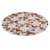 Halloween-Gespenster: Vintage Textur. Schneidebrett (Ecke)