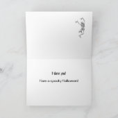 Halloween - gespenstischer Friedhof, für Schwester Karte (Innenseite)