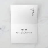 Halloween - gespenstischer Graveyard, für Cousin Karte (Innenseite)