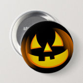 Halloween - gespenstischer Kürbis Button (Vorne & Hinten)