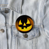 Halloween - gespenstischer Kürbis Button (Beispiel)