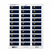Halloween gesteinigte Glass Art Address Labels (Vorne)