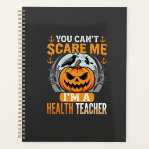 Halloween-Gesundheitslehrer Gruseliger Kürbis Kräh Planer