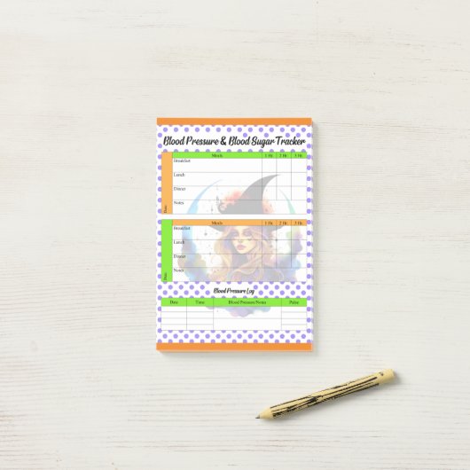 Halloween-Gesundheitsprotokoll Post-it Klebezettel (Auf Schreibtisch)