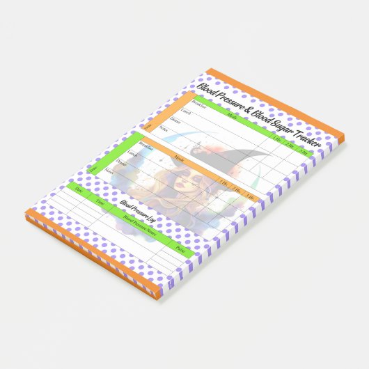 Halloween-Gesundheitsprotokoll Post-it Klebezettel (angewinkelt)