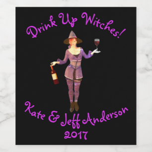 Halloween-Getränk herauf Weinetikett