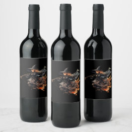 Halloween Getränkeetiketten Weinetikett