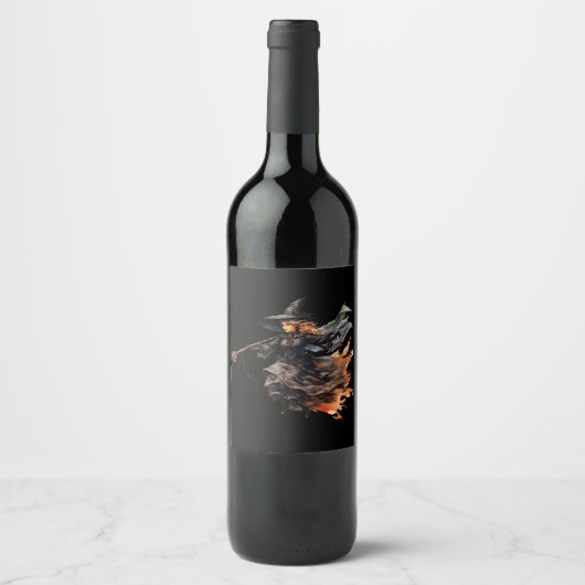 Halloween Getränkeetiketten Weinetikett (Vorderseite)