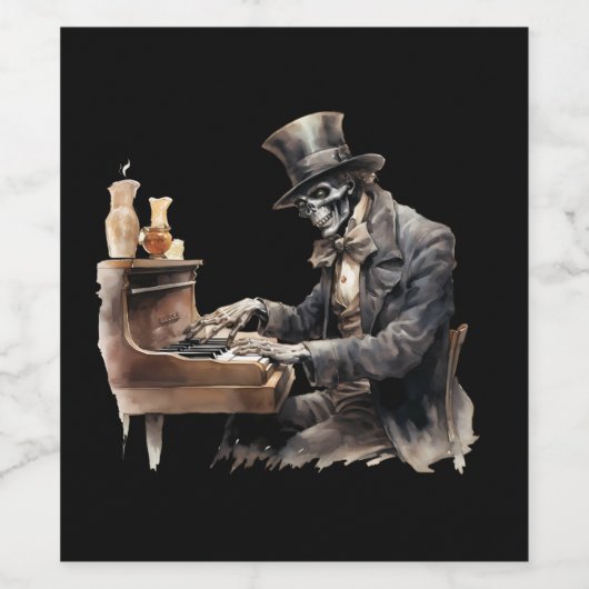 Halloween Getränkeetiketten Weinetikett (Einzelnes Label)