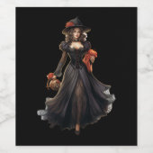 Halloween Getränkeetiketten Weinetikett (Einzelnes Label)