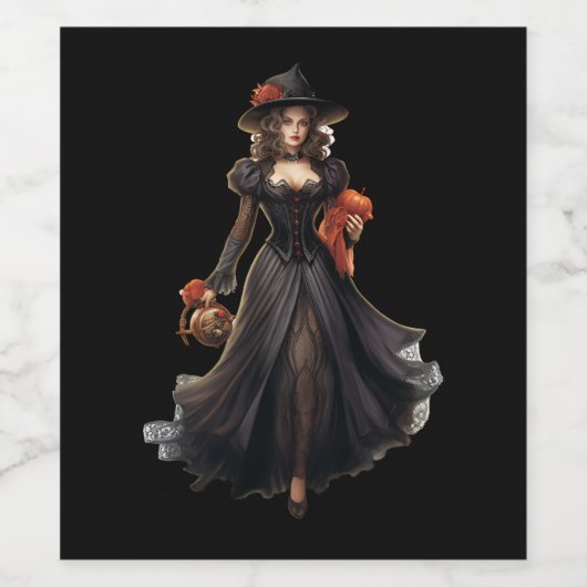 Halloween Getränkeetiketten Weinetikett (Einzelnes Label)