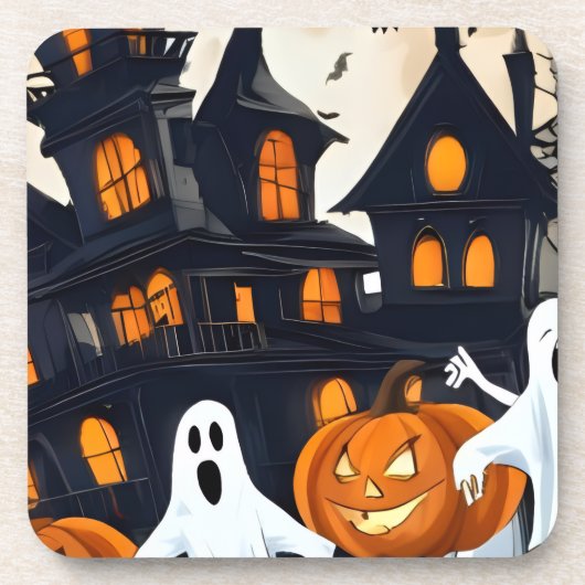 Halloween Getränkeuntersetzer (Vorderseite)
