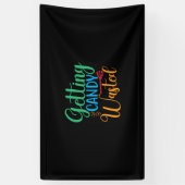 Halloween Getting Candy Wasted Birthday Banner (Vertikal)