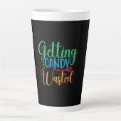 Halloween Getting Candy Wasted Birthday Milchtasse (Vorderseite)