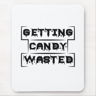 Halloween Getting Candy Wasted Birthday Mousepad